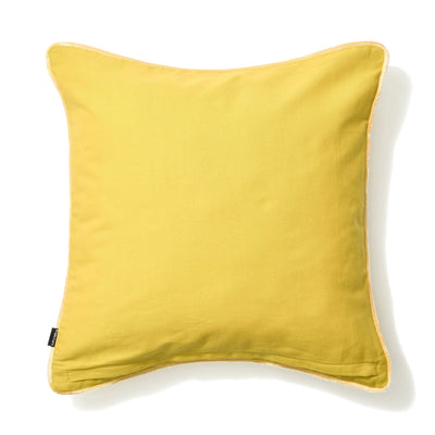 EMB Flower Cushion Cover 450 x 450 Yellow