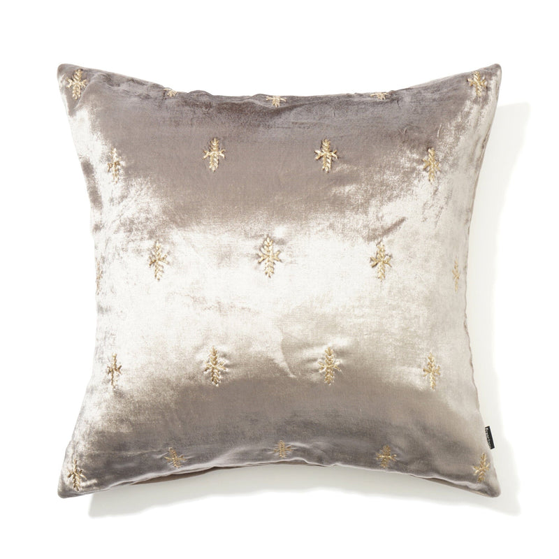 Velvet EMB Cushion Cover 450 x 450 Gray