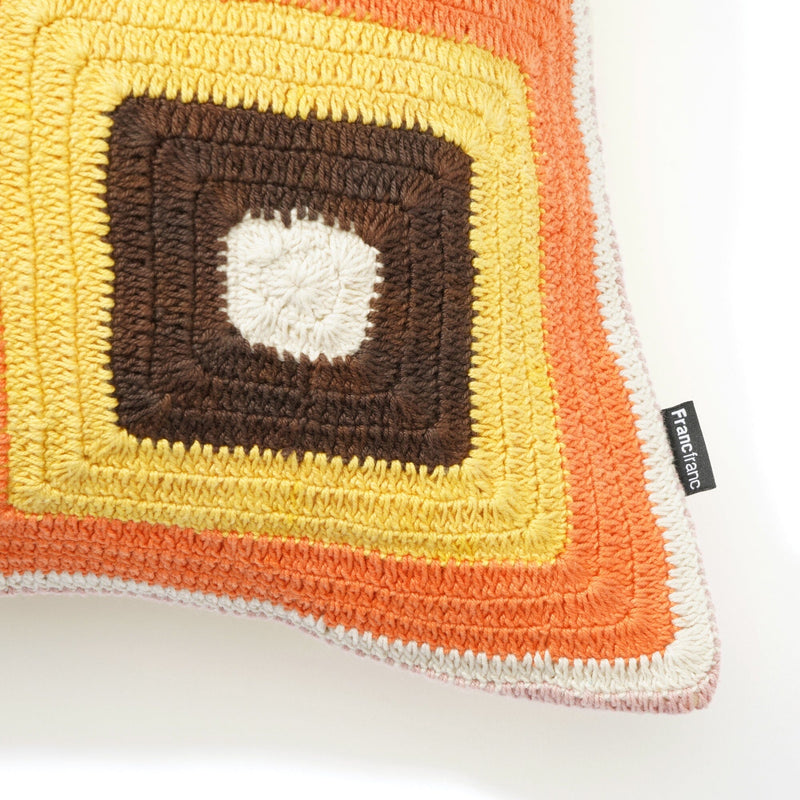 Crochet Block Cushion Cover 450 x 450 Multi