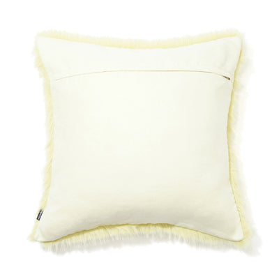 Fur E Cushion Cover 450 X 450 Yellow