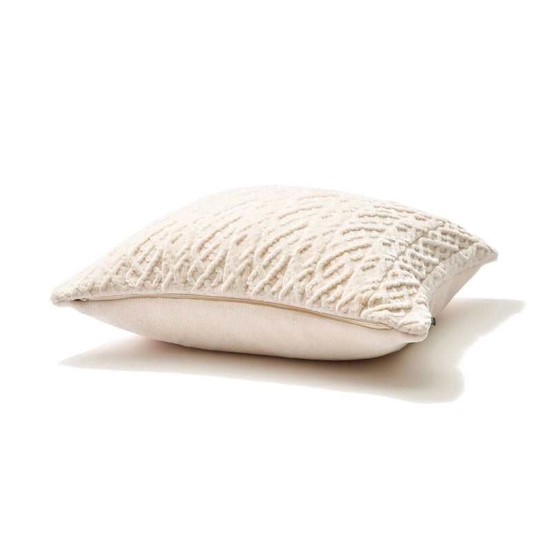 Knit Chenille Cushion Cover 450 X 450 Ivory