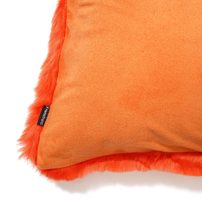 Fur O Cushion Cover 450 X 450 Red X Pink