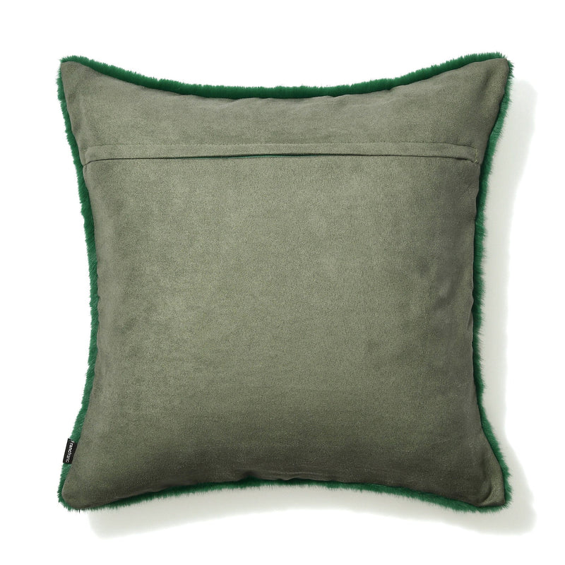 Fur X Cushion Cover 450 X 450 Green