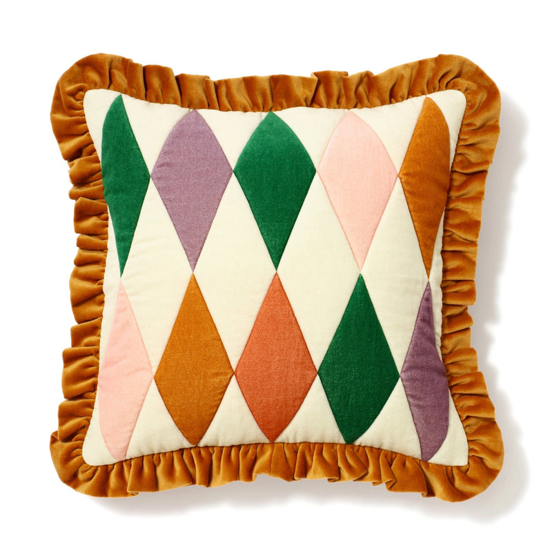 Harlequin Check Cushion Cover 450 x 450 Multi