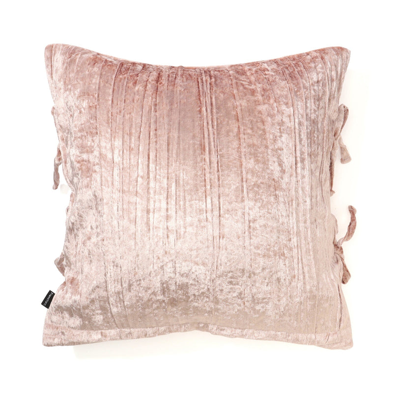 Velvet Ribbon Cushion Cover 450 X 450 Pink