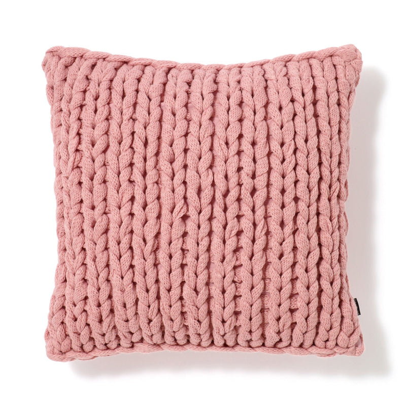 Chunky Knit Cushion Cover 450 X 450 Pink