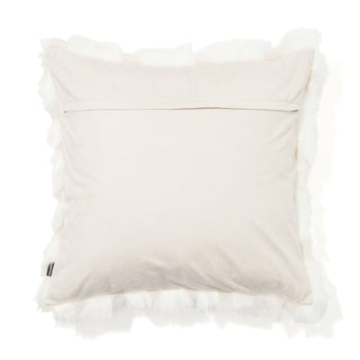 Fur Q Cushion Cover 450 X 450 White X Ivory