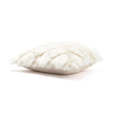 Fur Q Cushion Cover 450 X 450 White X Ivory