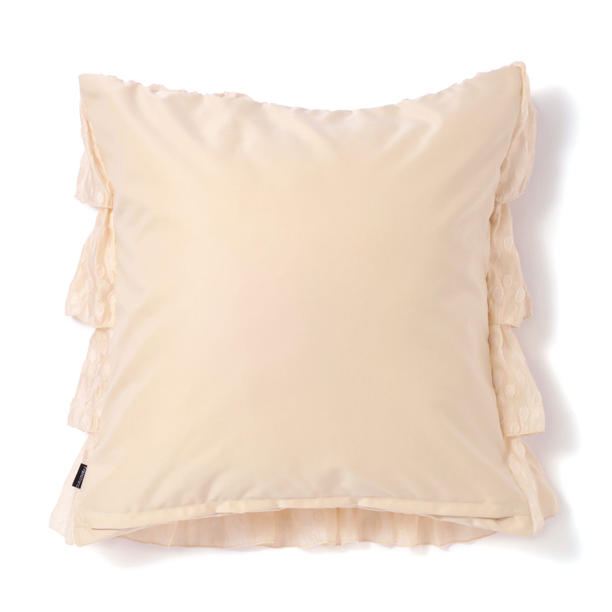 Jq Frill Cushion Cover 450 X 450 Ivory
