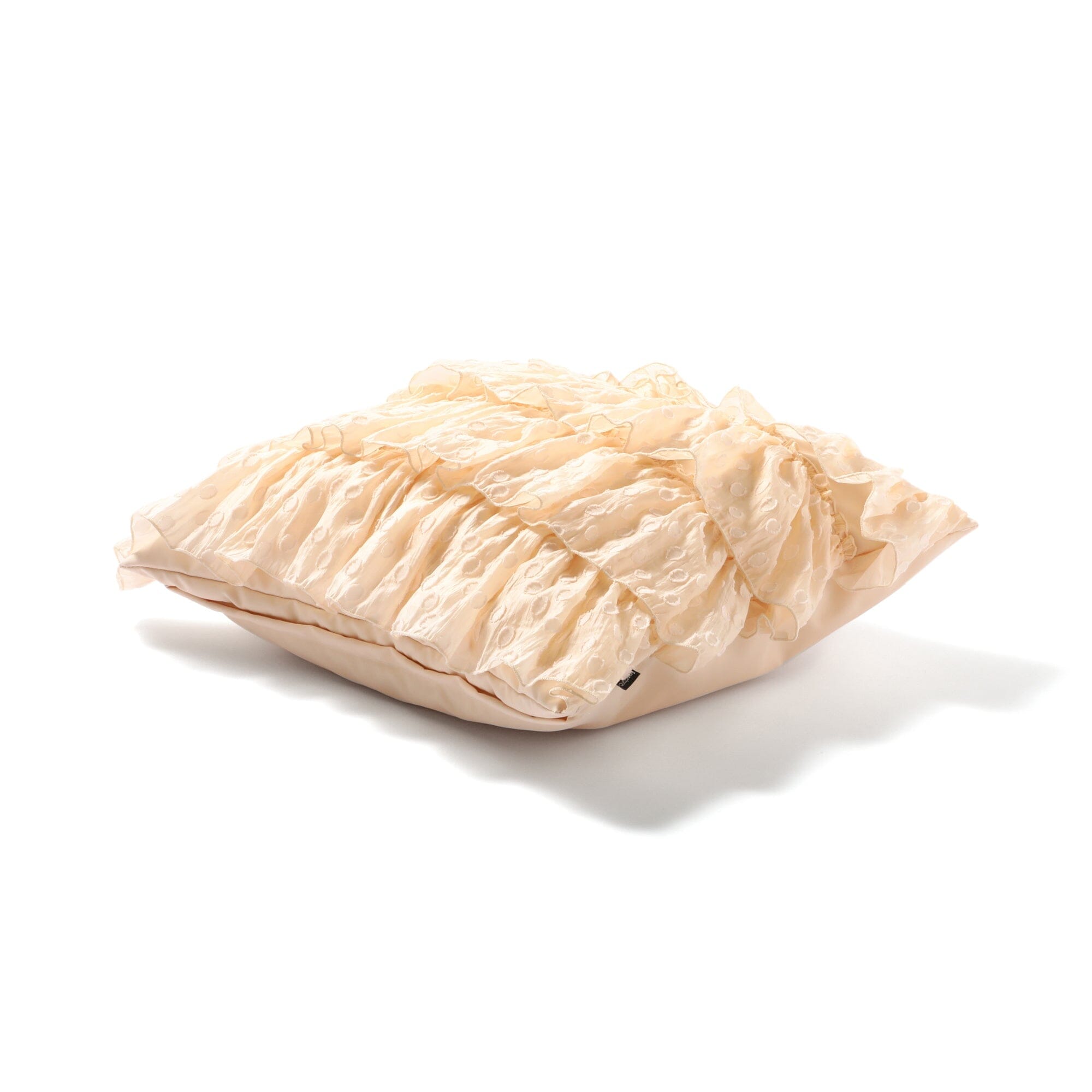 Jq Frill Cushion Cover 450 X 450 Ivory