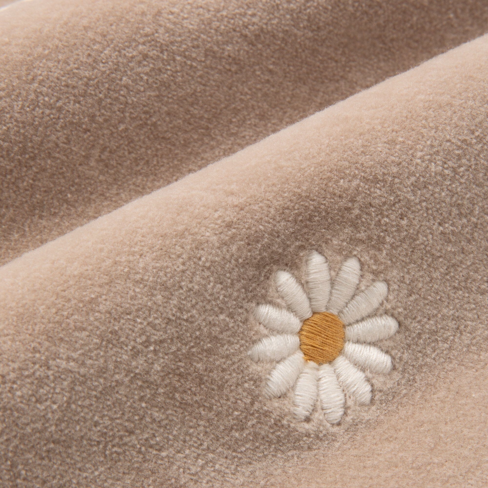 Emb Flower Cushion Cover 450 X 450 Beige