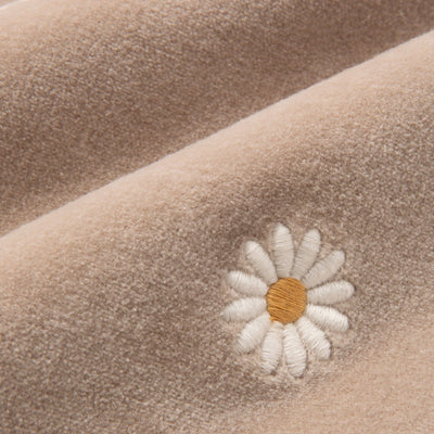 Emb Flower Cushion Cover 450 X 450 Beige