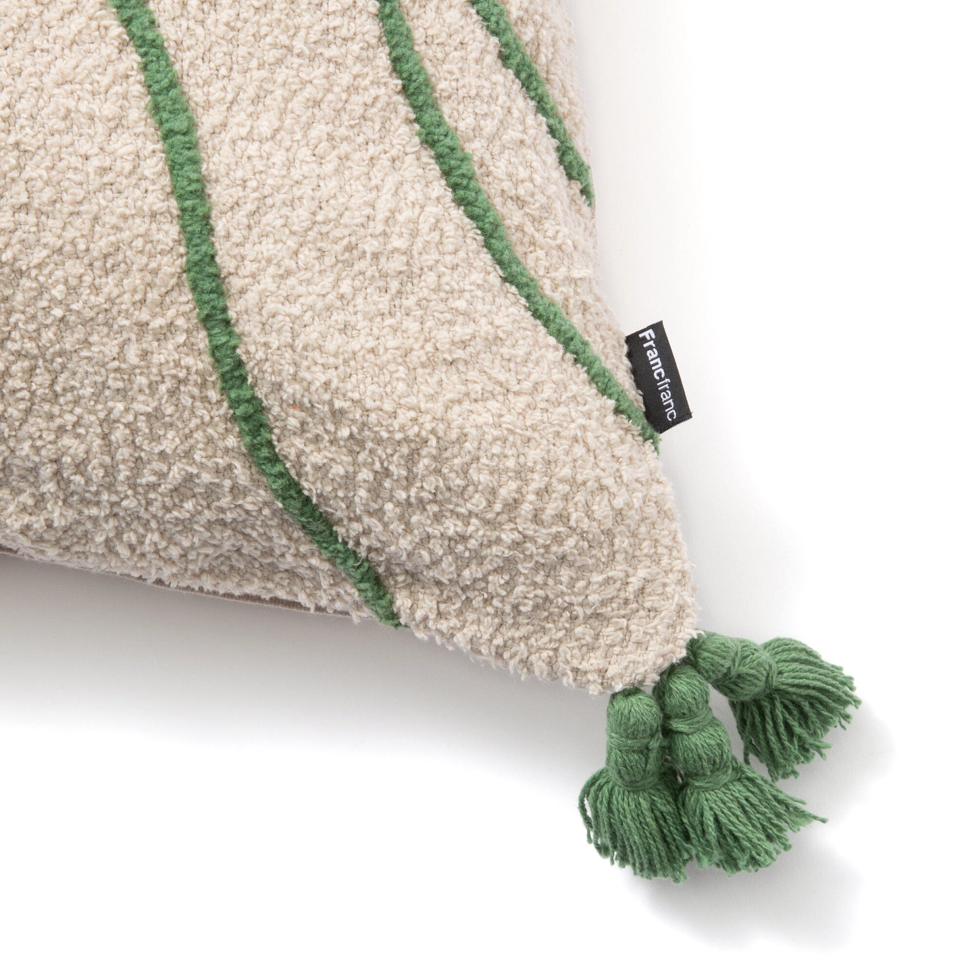 EMB Drawing Cushion Cover 450 x 450 Ivory