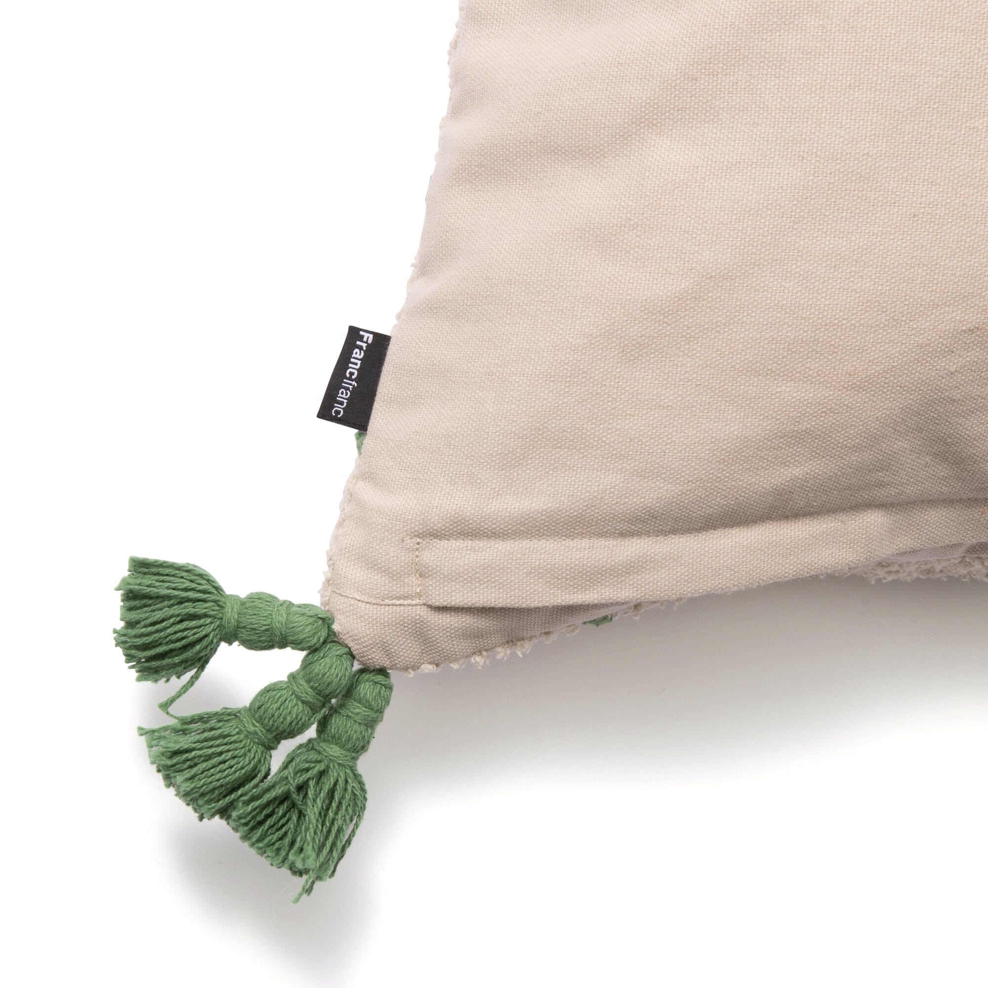 EMB Drawing Cushion Cover 450 x 450 Ivory