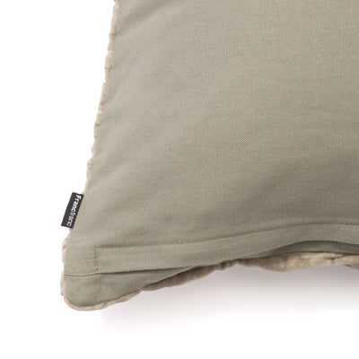 Velvet Gather Cushion cover 450 x 450 Green