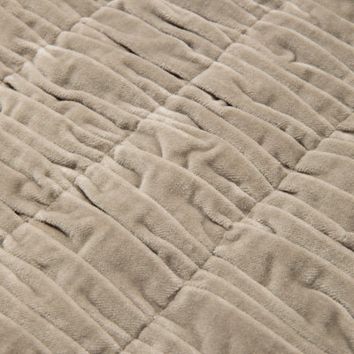 Velvet Gather Cushion cover 450 x 450 Green