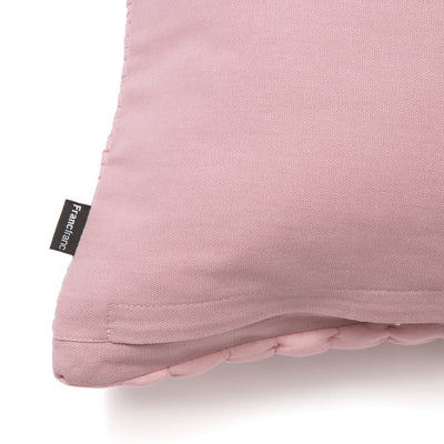 Solid Gather Cushion Cover 450 x 450 Pink