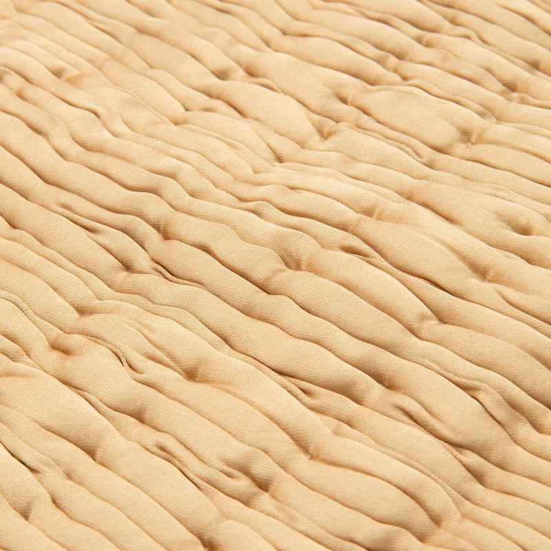 Solid Gather Cushion Cover 450 x 450 Yellow