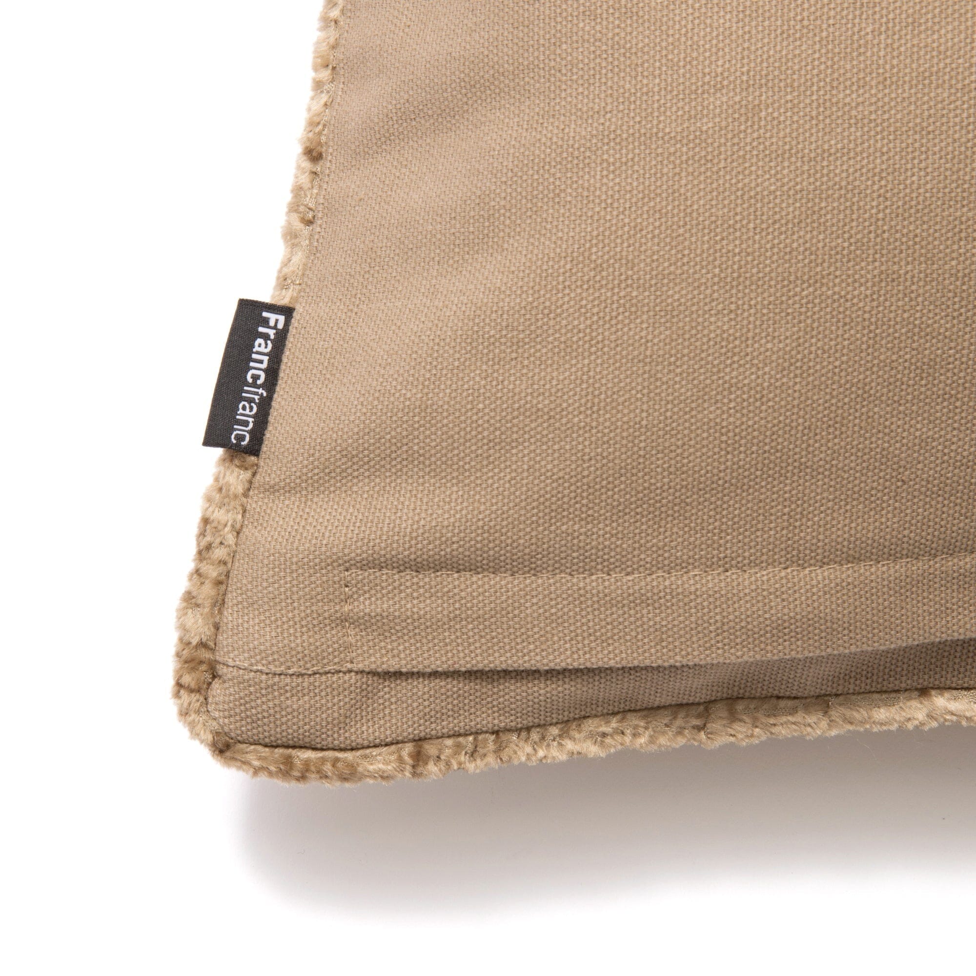 Emb Flower Cushion Cover 250 x  400 Beige