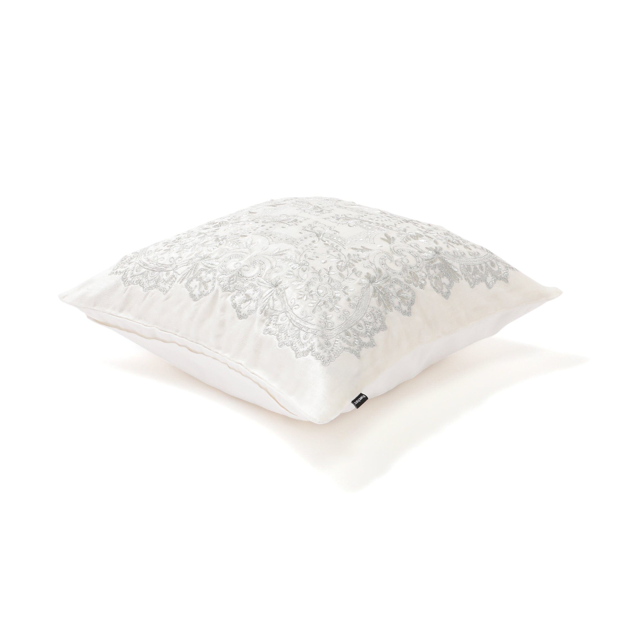 Emb Ornamentc Cushion Cover 450 X 450 White