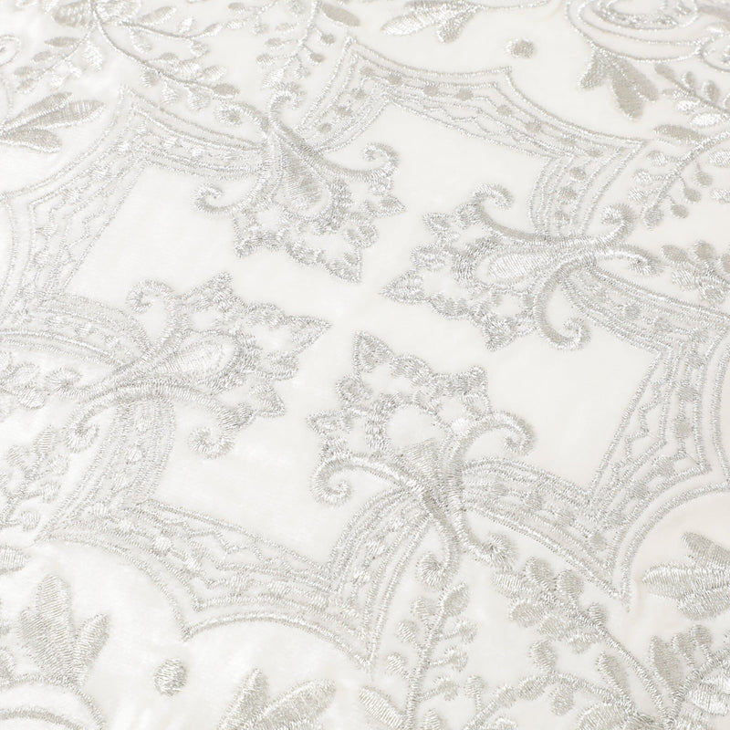 Emb Ornamentc Cushion Cover 450 X 450 White