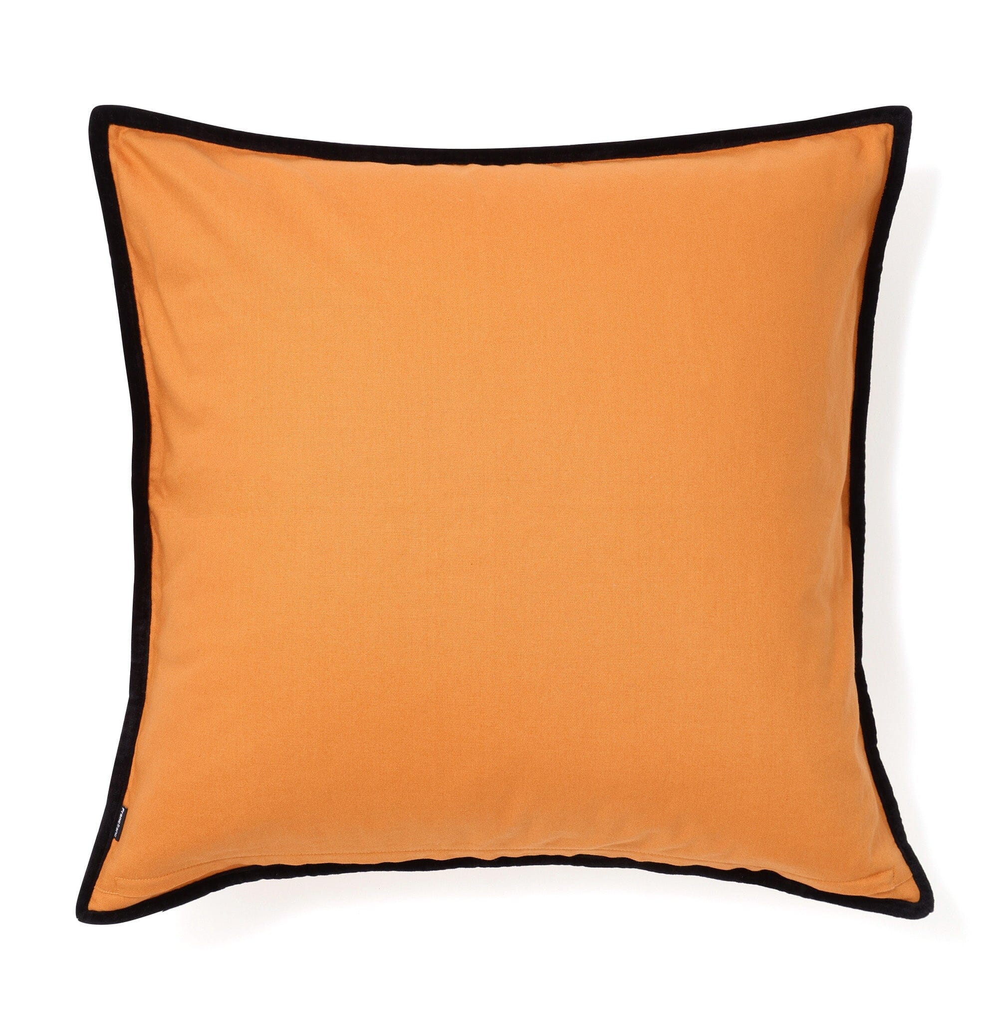 Velvet Line Cushion Cover 600 X 600 Orange
