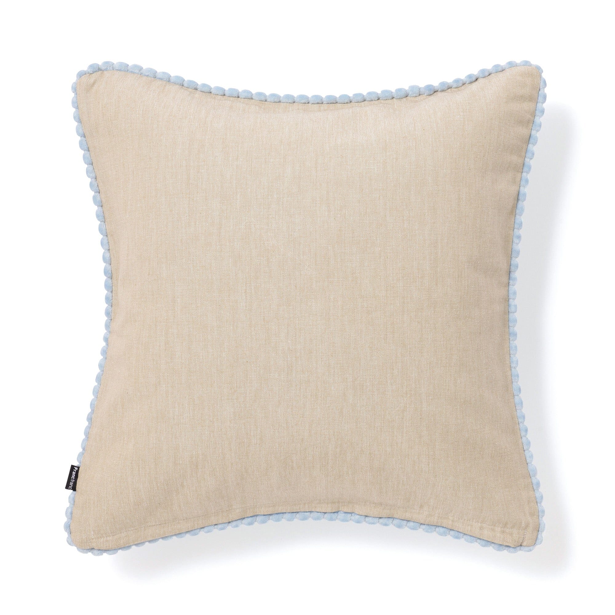 Stripe velvet cushion cover 450 x 450 Blue