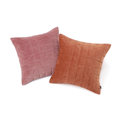 Geometric Quilt Cushion Cover 450 x 450 Orange