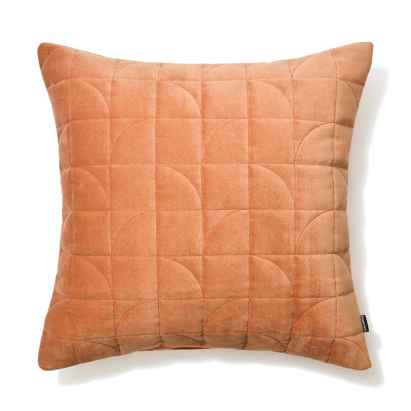 Geometric Quilt Cushion Cover 450 x 450 Orange