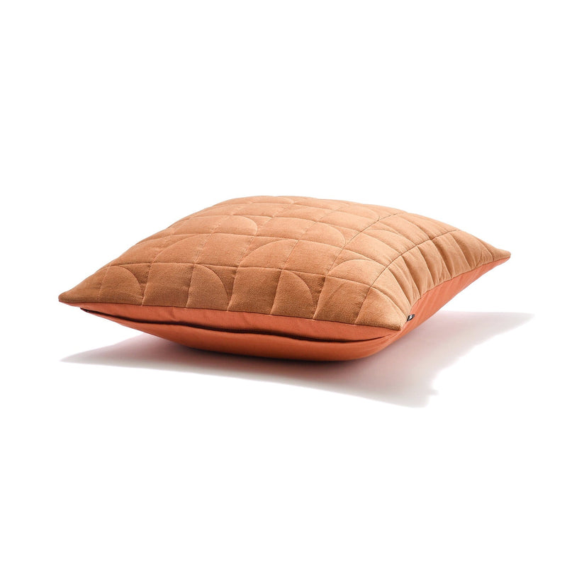 Geometric Quilt Cushion Cover 450 x 450 Orange