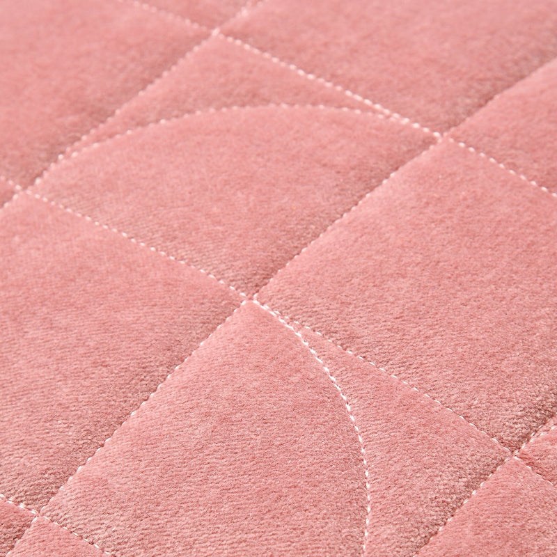Geometric Quilt Cushion Cover 450 x 450 Pink
