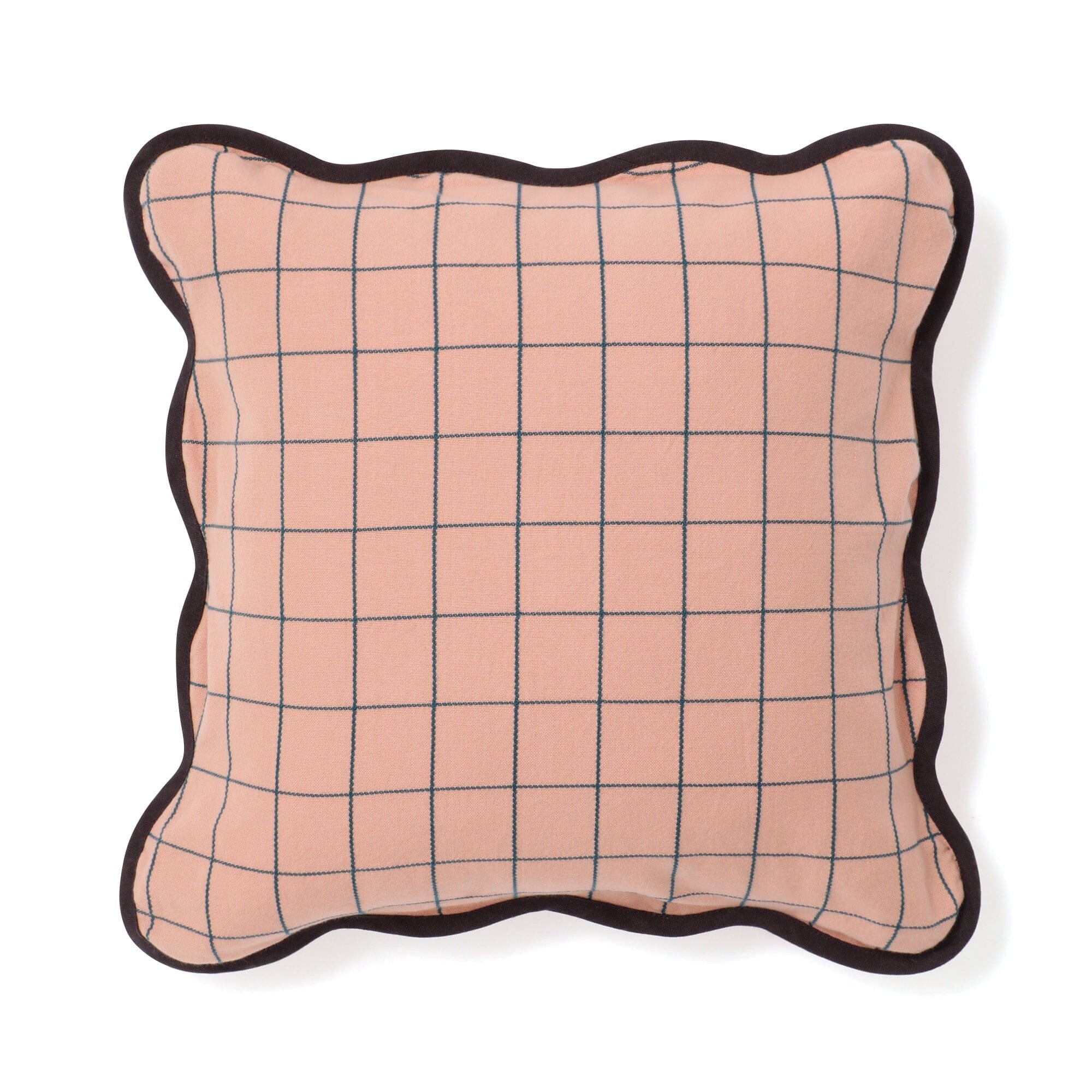 Windowpane Wave Cushion Cover 450 x 450 Orange
