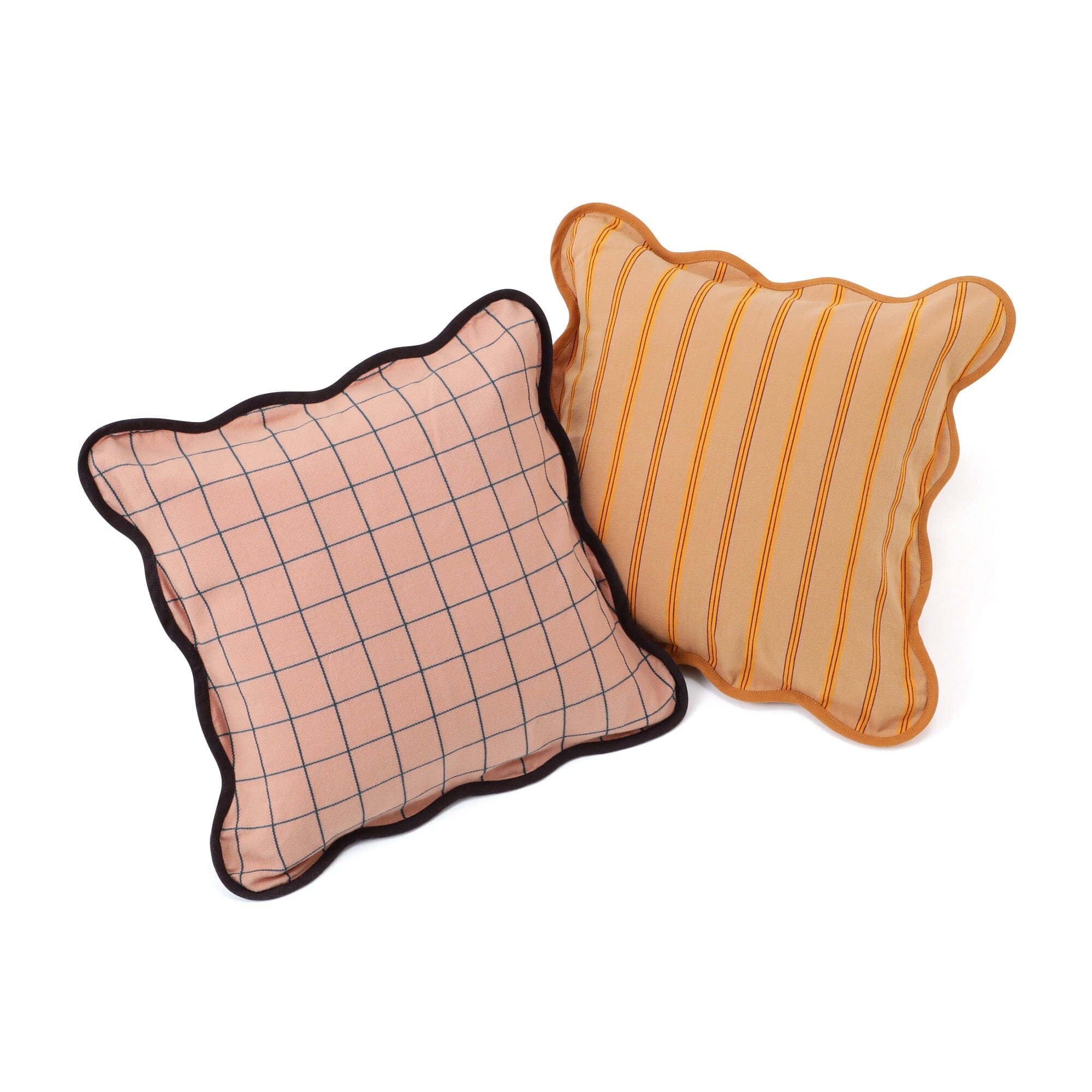 Stripe Wave Cushion Cover 450 x 450 Beige