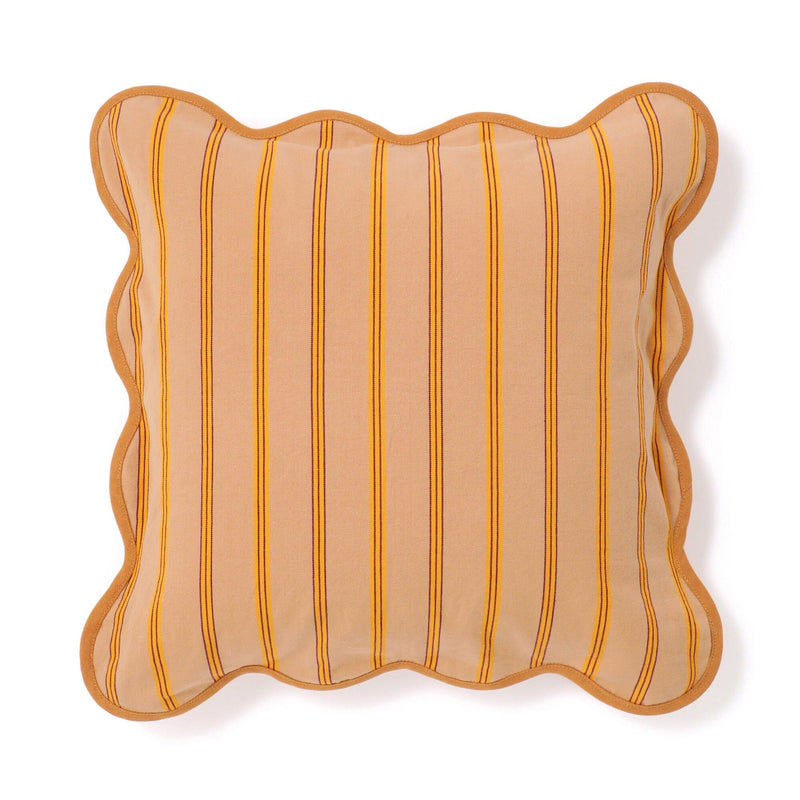 Stripe Wave Cushion Cover 450 x 450 Beige
