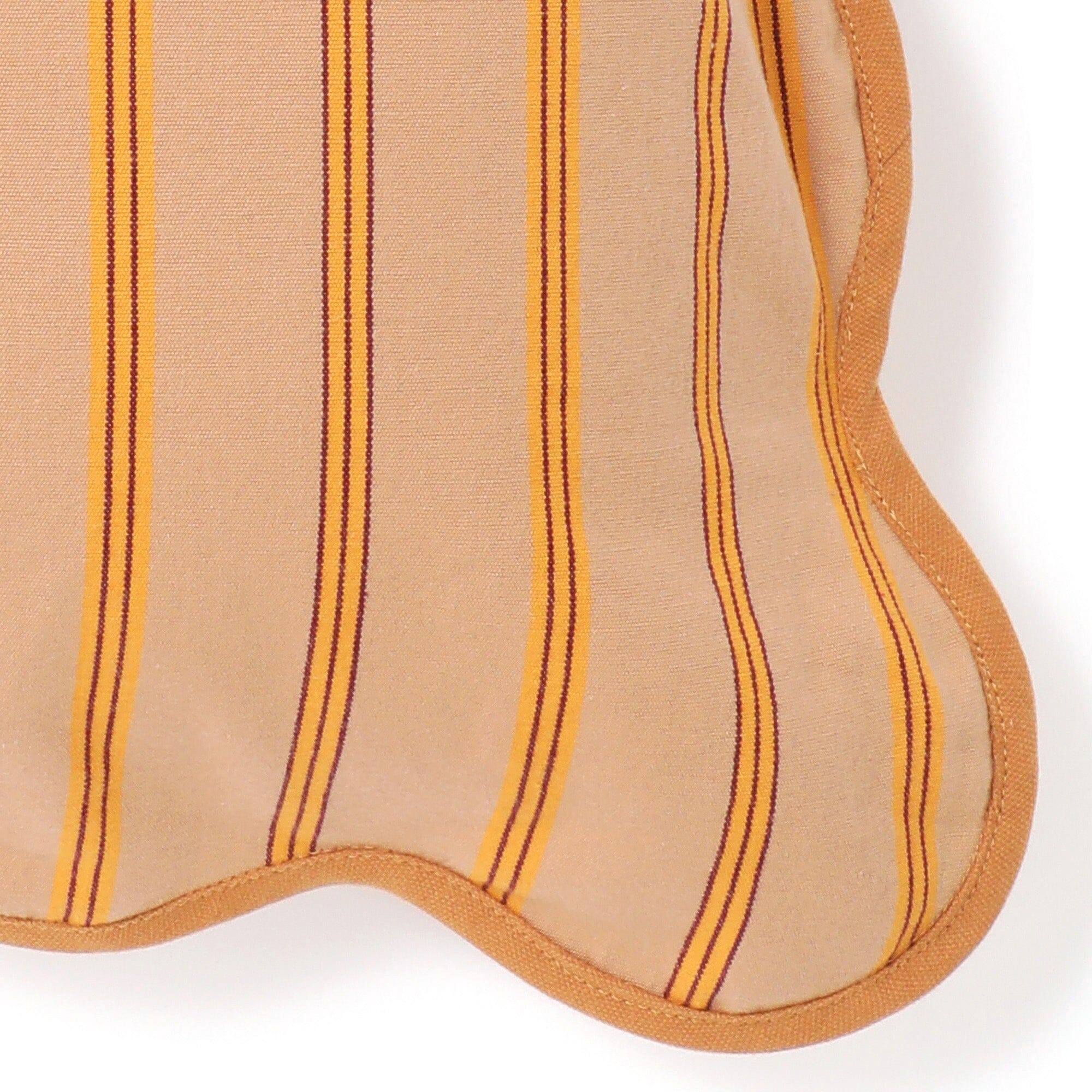 Stripe Wave Cushion Cover 450 x 450 Beige