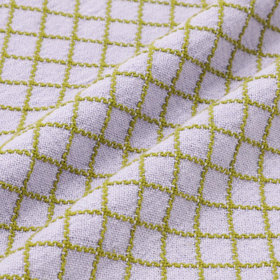 Windowpane Fringe Cushion Cover 450 x 450 Light Purple