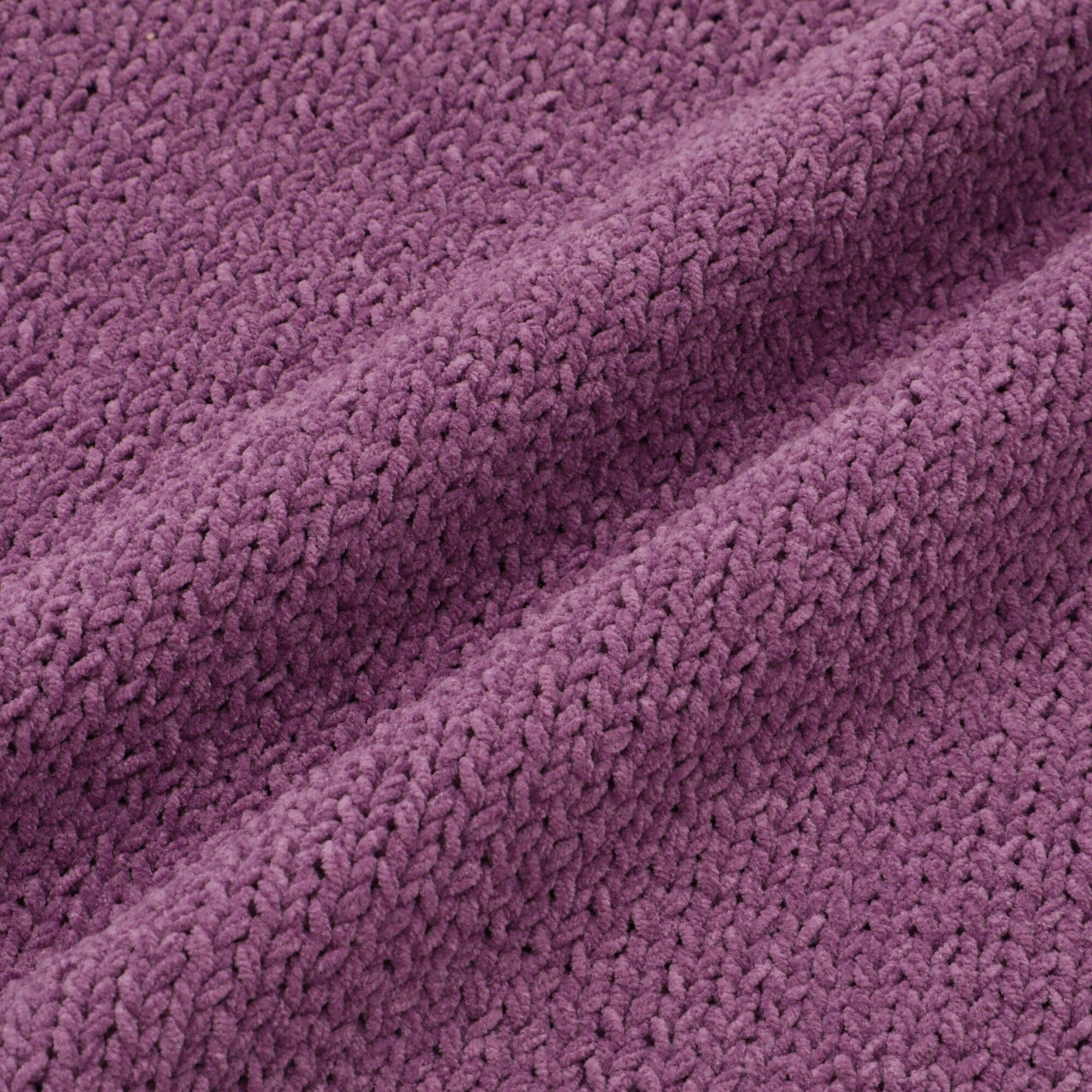 Pompon Knit cushion cover 450 x 450 Purple