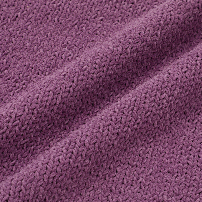 Pompon Knit cushion cover 450 x 450 Purple