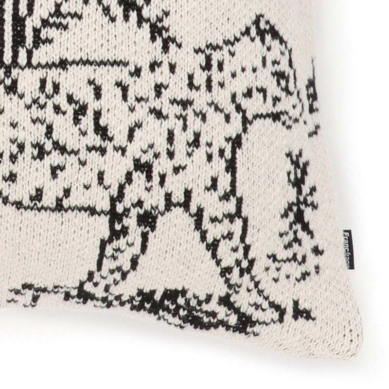 Animal Knit Cushion Cover 450 X 450 White