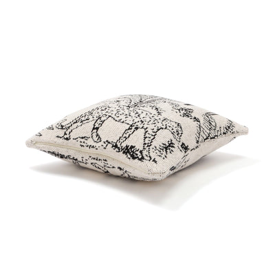 Animal Knit Cushion Cover 450 X 450 White