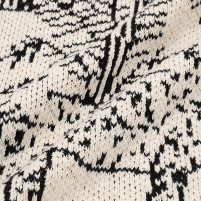 Animal Knit Cushion Cover 450 X 450 White