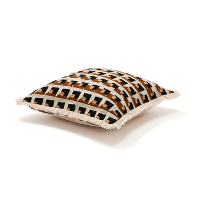 EMB Geometric Cushion Cover 450 x 450 Beige