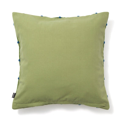 Velvet Windowpane Cushion Cover 450 x 450 Green