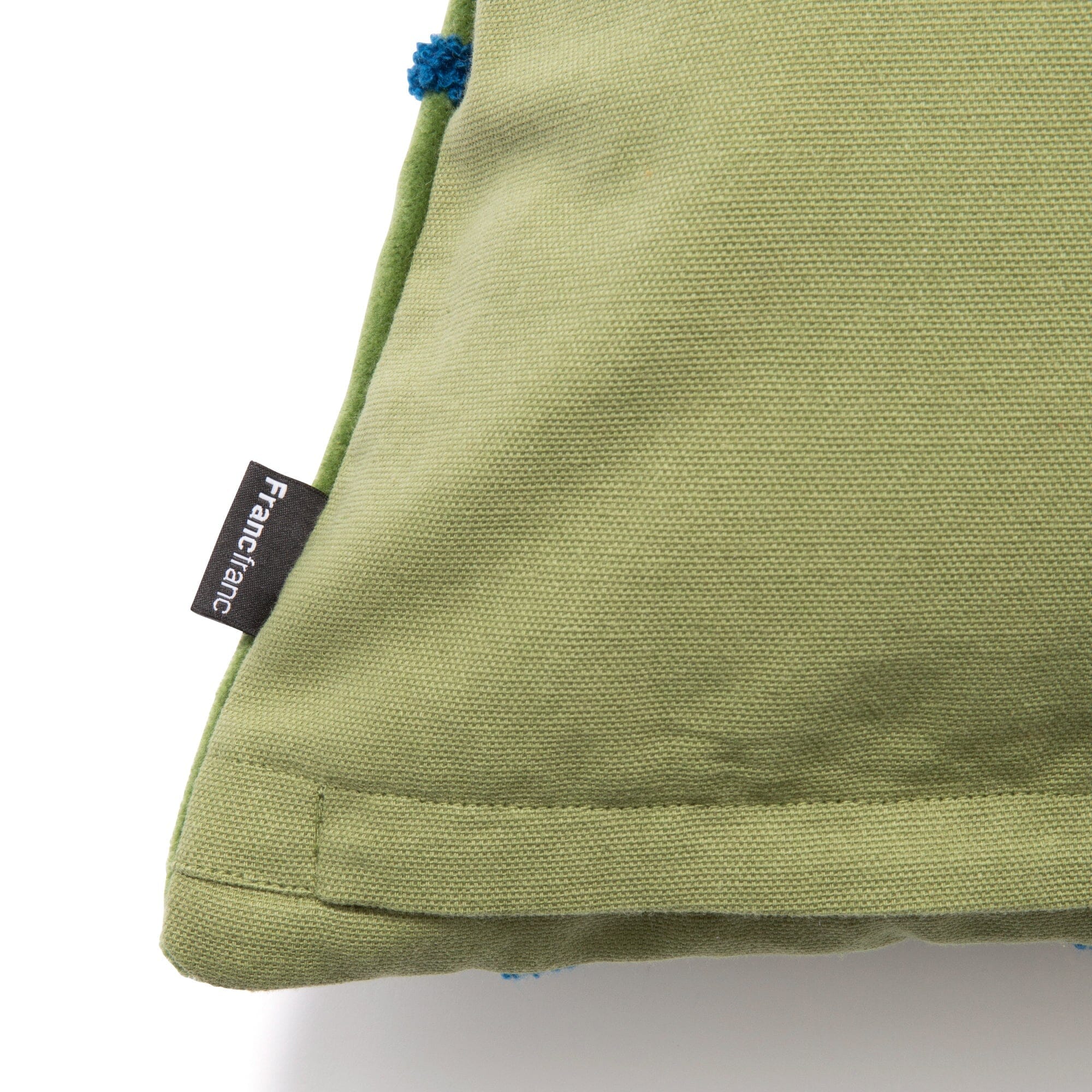 Velvet Windowpane Cushion Cover 450 x 450 Green
