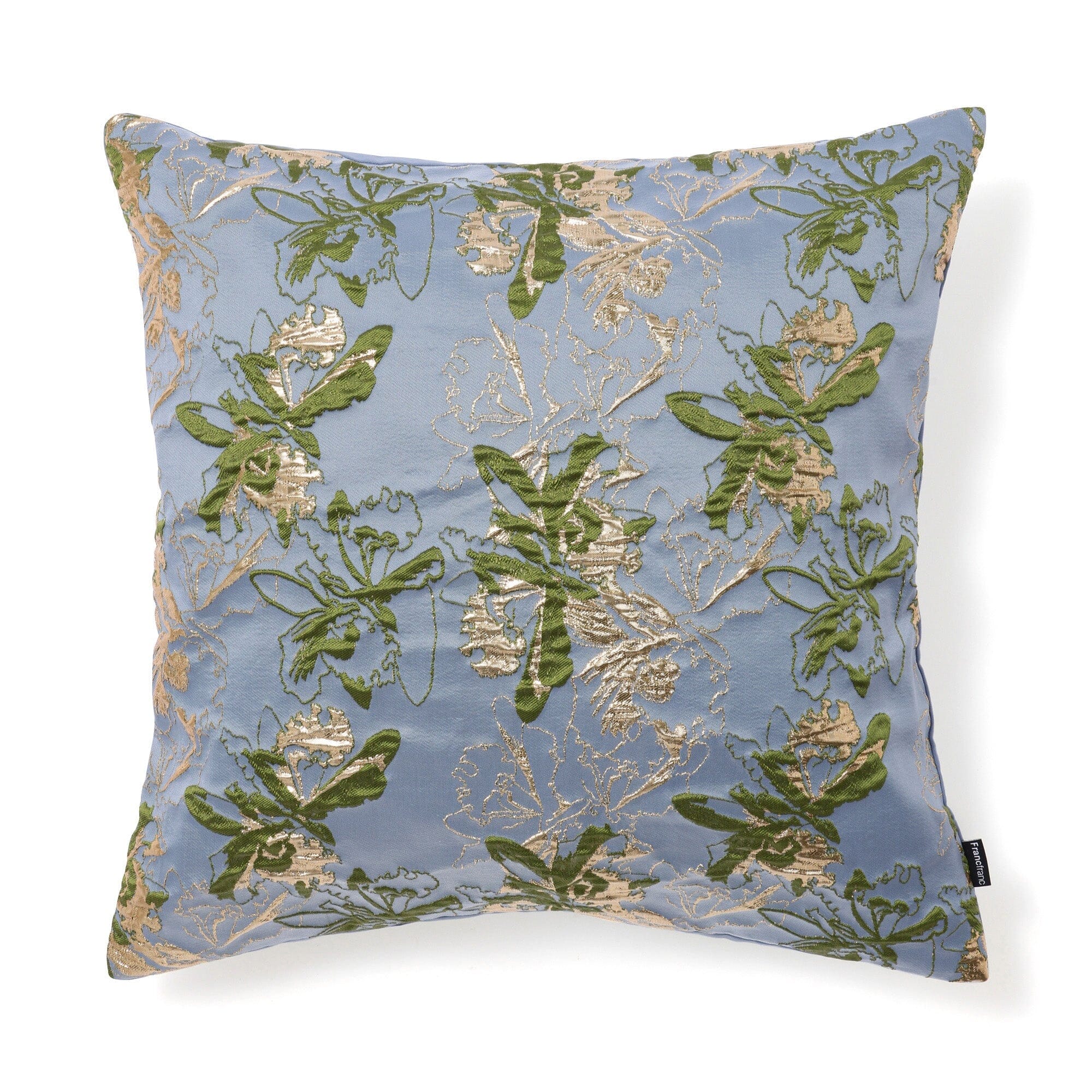 JQ Flower B Cushion Cover 450 X 450 Blue