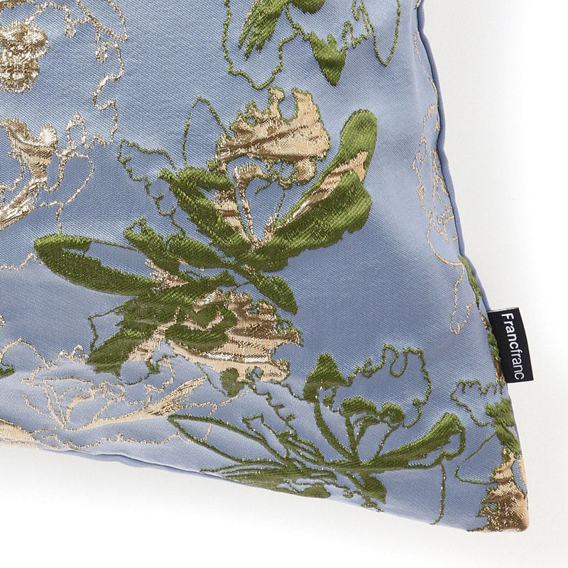 JQ Flower B Cushion Cover 450 X 450 Blue