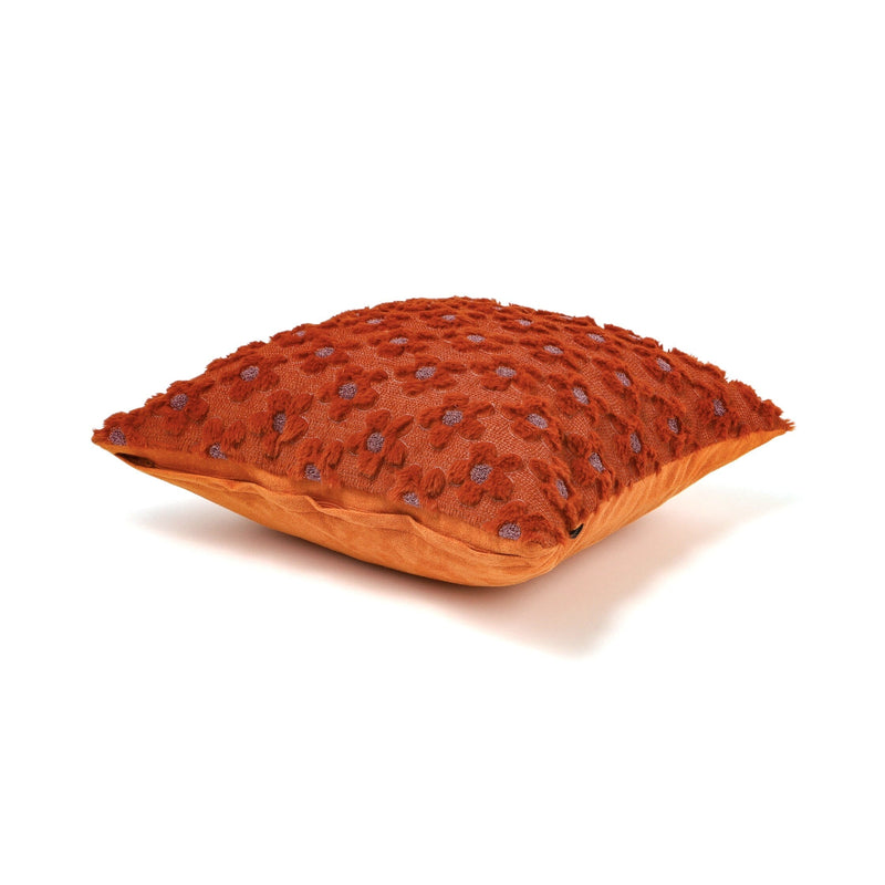 Fur cushion cover 450 x 450 Orange