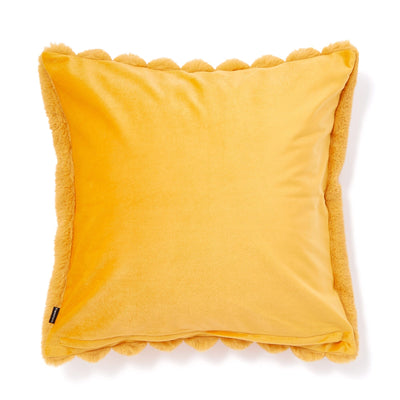 Fur J Cushion Cover 450X450 Yellow