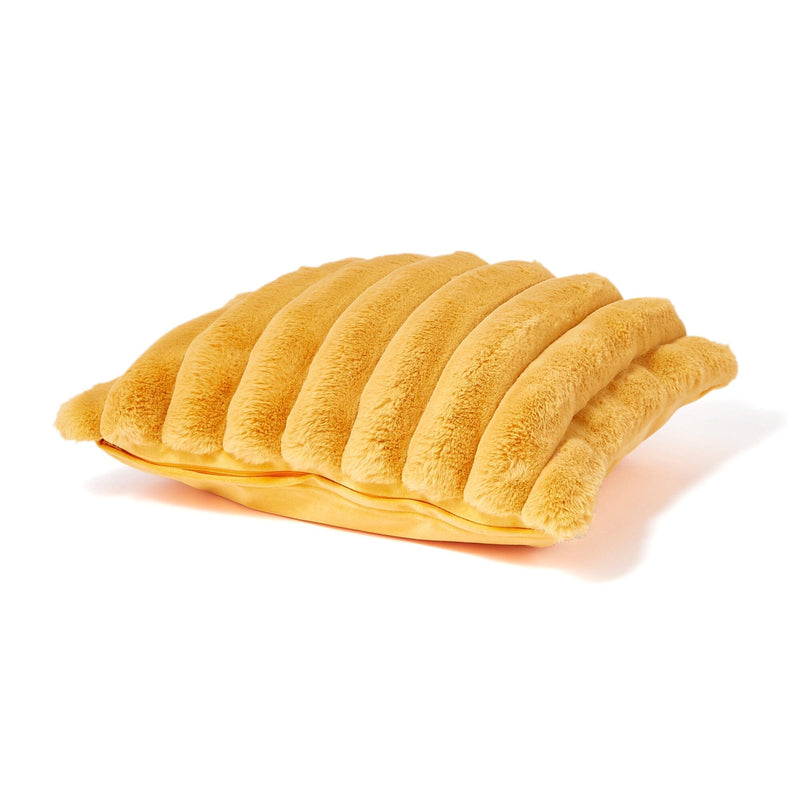 Fur J Cushion Cover 450X450 Yellow