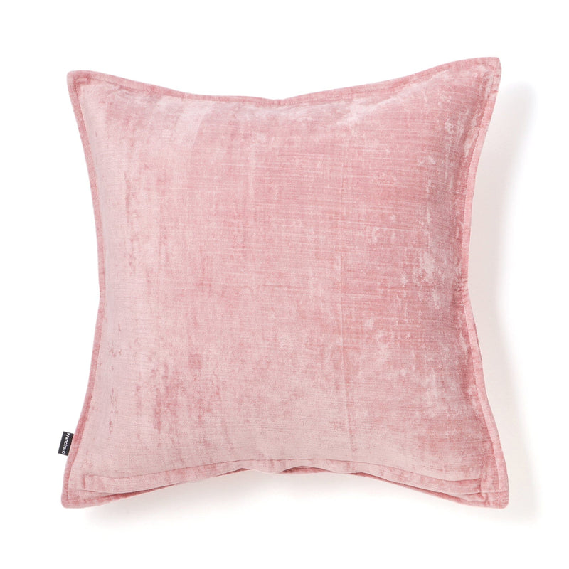 Flange Velvet Cushion Cover 450 X 450 Light Pink